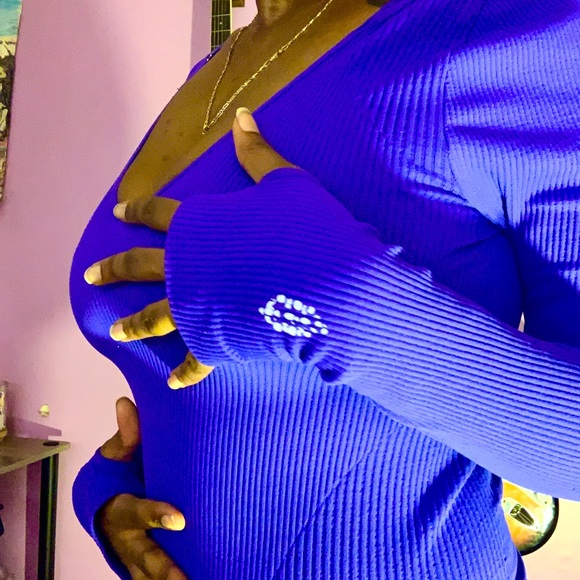 Free People Movement Long Sleeve Ribbed Bodysuit - Picture 3 of 3